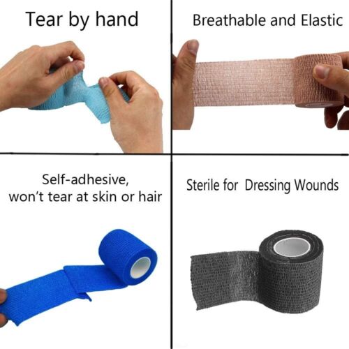 Strong Elastic 2" x 5 Yards First Aid Tape - Waterproof and Breathable Wrap - Picture 8 of 9