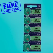 Murata / Sony 364 SR621SW Watch Battery   Exp.2034 - 5Pc