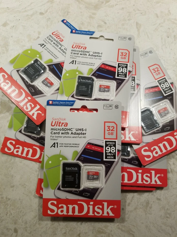 SanDisk Ultra 32GB Micro SD C10 SDHC SDXC Flash Memory TF Card - Image 2 of 3