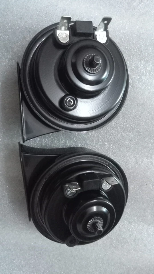 FIT FOR TRIUMPET TC16 HORN SOUND SET 12V PAIR HELLA BLACK PEARL - Image 2 of 4
