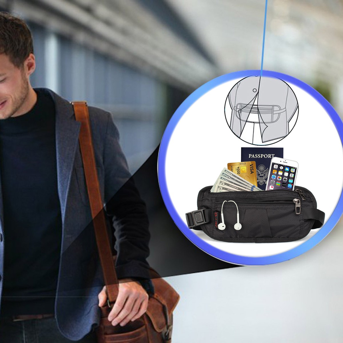 Aggregate more than 161 anti theft bum bag best 3tdesign.edu.vn