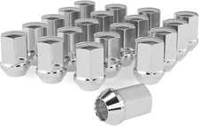 20pc Lug Nut 9/16-18 Pitch Studs 1.5" OEM Factory Chrome 7/8" Wheel