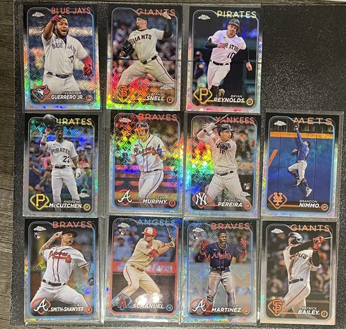 2024 Topps Chrome Logofractor Lot (11 Cards) Vlad jr, McCutchen and more