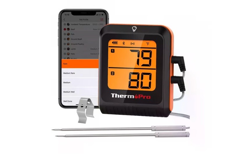 ThermoPro Wireless Meat Thermometer of 650FT, Bluetooth Dual Probes