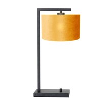 Tischleuchte Wohnzimmerlampe Leseleuchte Schlafzimmerleuchte Gold H 48 Cm