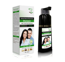 Champu Para Cubrir Canas Cabello Negro Hierbas Naturales Brillo NUEVO