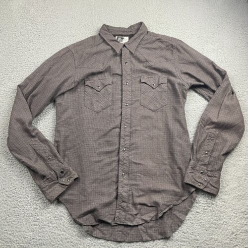 ENGINEERED GARMENTS NY Koszula męska XL Brązowa Krata Zapinana na guziki Western USA