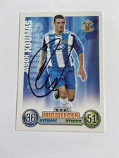 JASON KOUMAS - WIGAN ATHLETIC FC FOOTBALL SIGNED MATCH ATTAX CARD