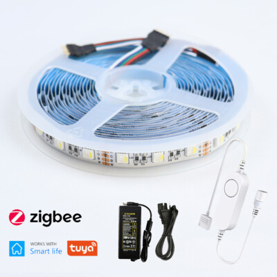 Tuya Zigbee 5050 4in1 RGBW RGBWW Led Streifen Stripe Smart Life APP Steuerung 5M