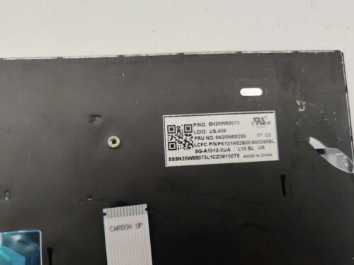 Lenovo ThinkPad L15 Gen 1 L15 Gen 2 US keyboard Backlit SN20W68073 PK131H62B00 - Picture 3 of 4