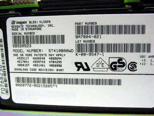 Seagate ST410800WD 9GB 5.25" FH 68-Pin SCSI Hard Drive - Not Formatting - As Is - Picture 3 of 3