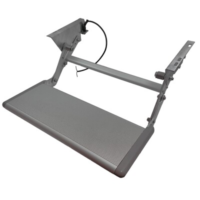 MANUELLES SCHWENK-/ABKLAPPEN WOHNMOBIL 575mm x 240mm TRITTSTUFE MIT FAHRWARNUNG ALARM