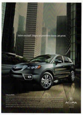 2011 ACURA RDX Vintage Original Print AD | Gray SUV VUS photo French Canada