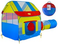 Big Children Play Tent With Tunnel Indoor/outdoor With Stakes on sale Big Children Play Tent With Tunnel Indoor/outdoor With Stakes on sale
