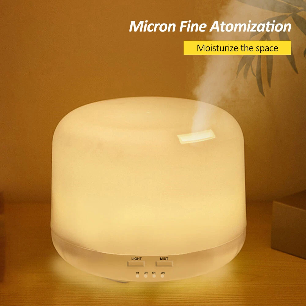500ml Essential Oil Aroma Diffuser for Large Room LED Humidifier Air Purifier