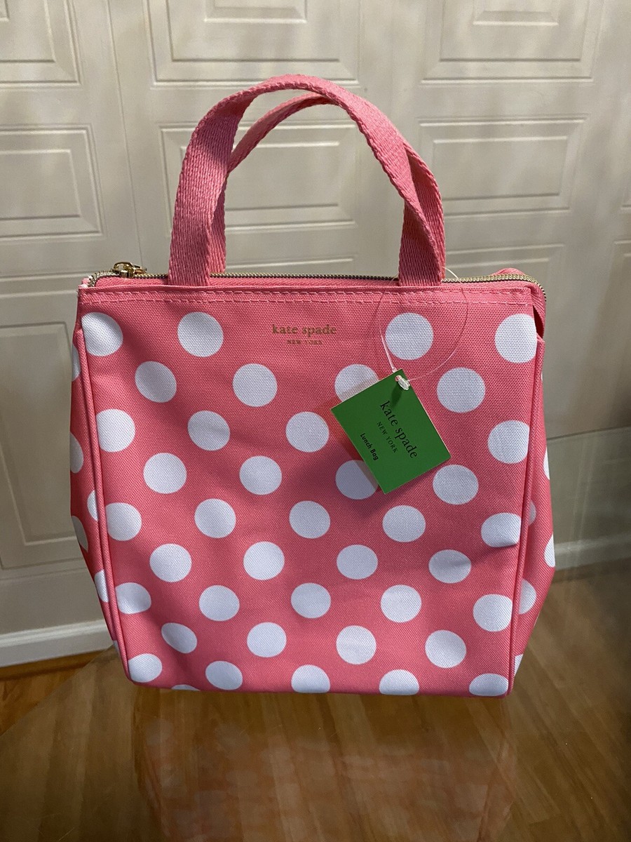 Kate Spade New York Polka Dot Backpack Cooler Bag Amazon.com: kate spade new york Insulated Lunch Tote, Small  main image 3