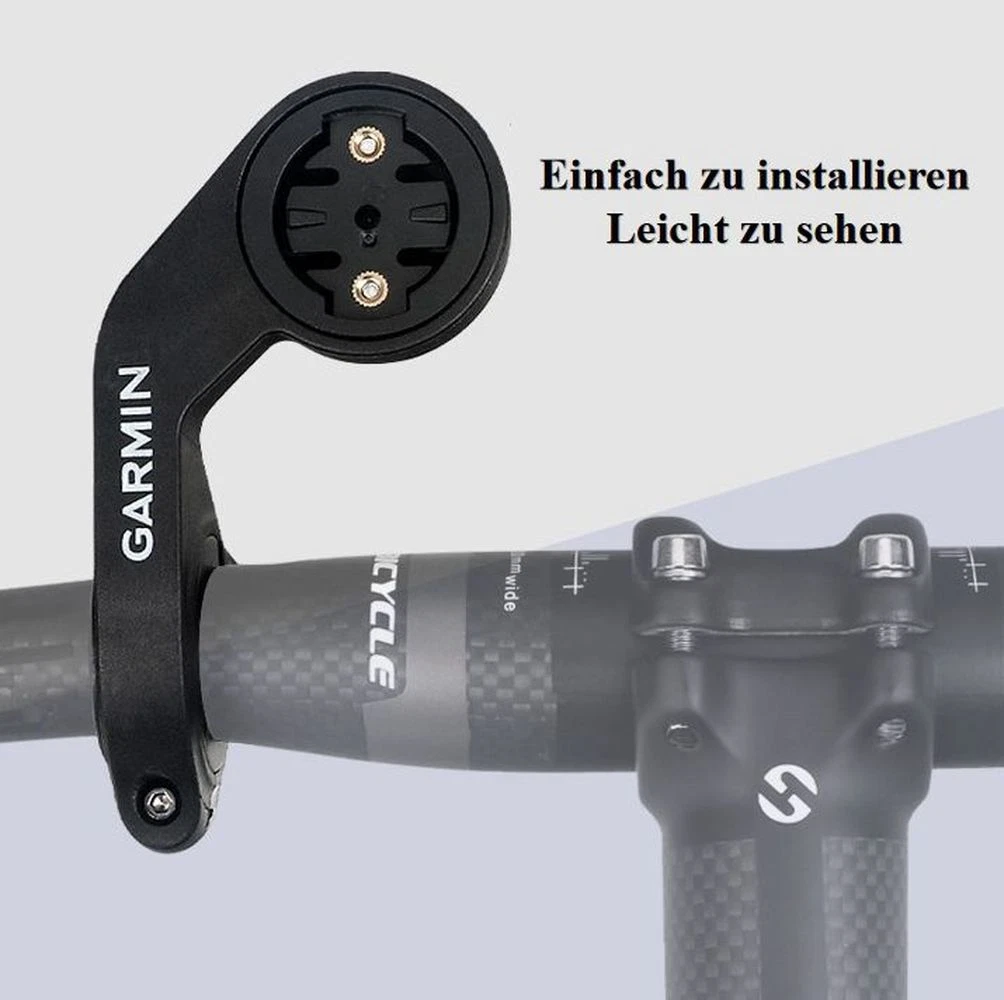 Support De Guidon Garmin Pour Vélo De Course - Compatible Edge 1000/810, CEVèLO S5, Noir