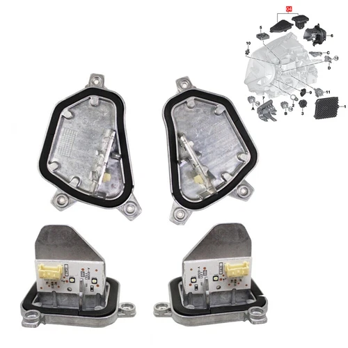 For BMW X1 F48 2016-2019 LED Headlight DRL daytime running lights module 4pcs - Picture 2 of 13