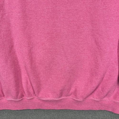 Nirvana Sweatshirt Women's Oversized S/M Pink Cotton Graphic Print Crew Neck - Picture 15 of 16