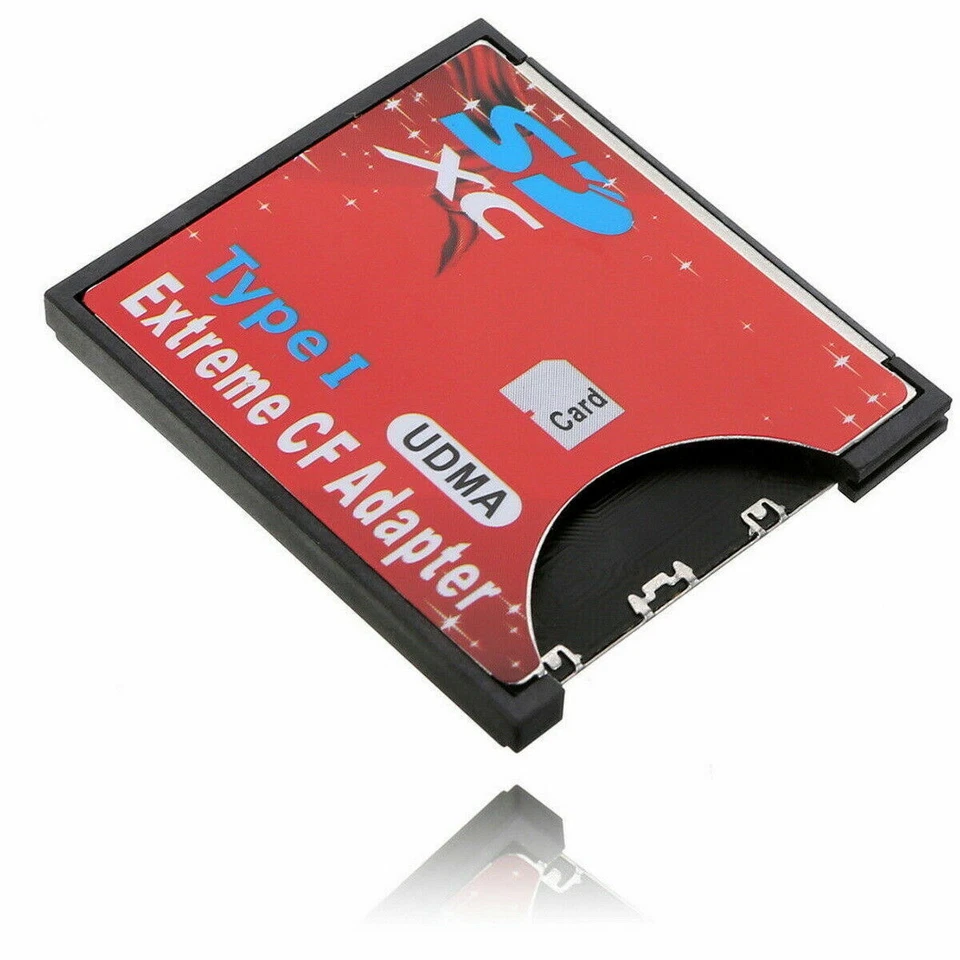 CompactFlash Card Type I Extreme CF Adapter SD SDHC Support SD3.0 tarjetas de memoria - Imagen 2 de 4