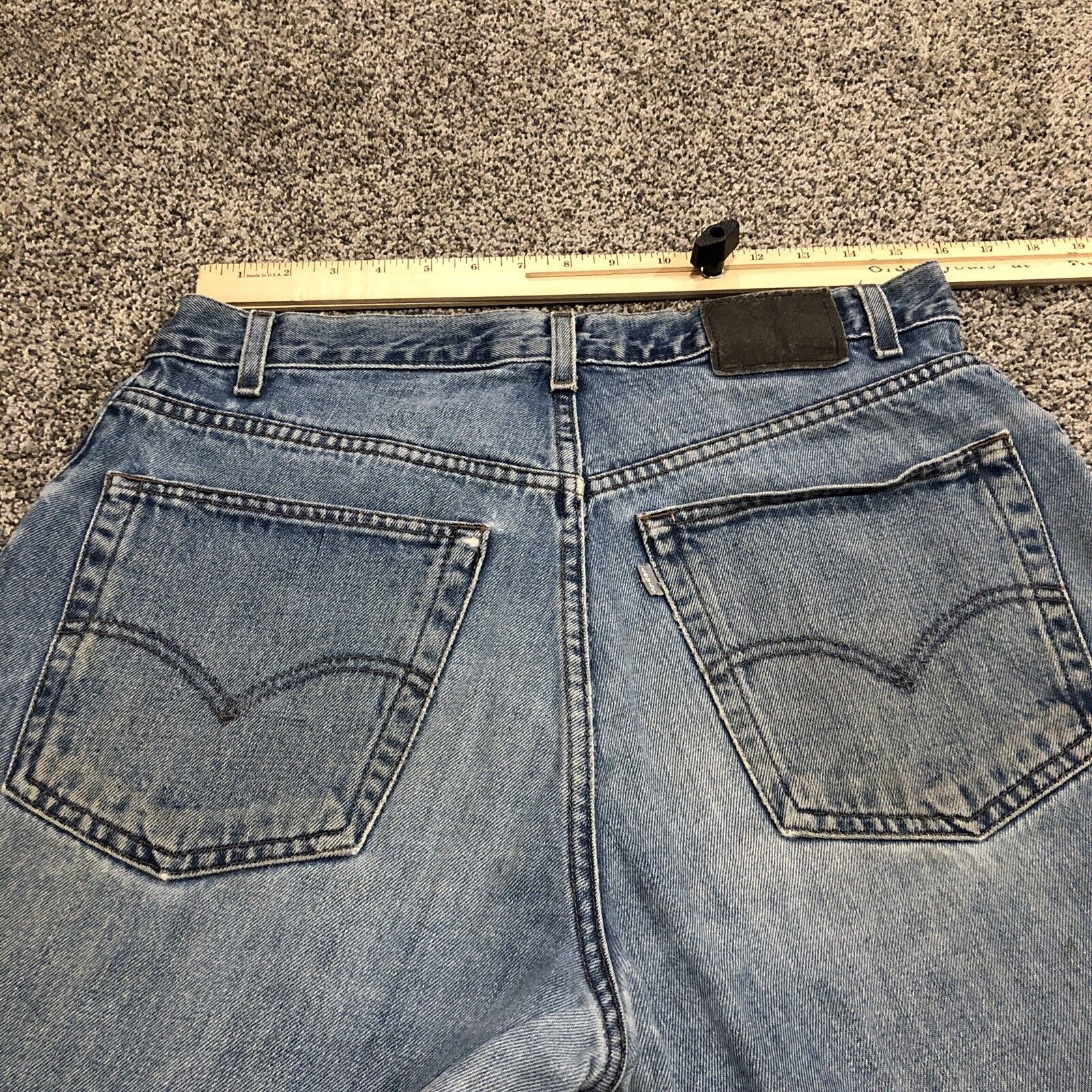 VINTAGE Levis Jeans Mens 33 Blue Denim SilverTab … - image 11