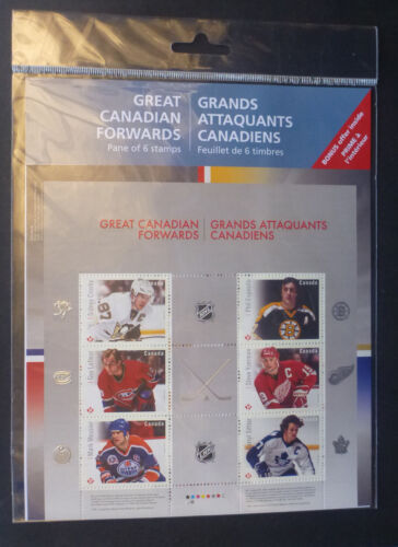 2016 CANADA GREAT CANADIAN NHL FORWARDS 6 STAMP SHEETLET - Picture 1 of 1