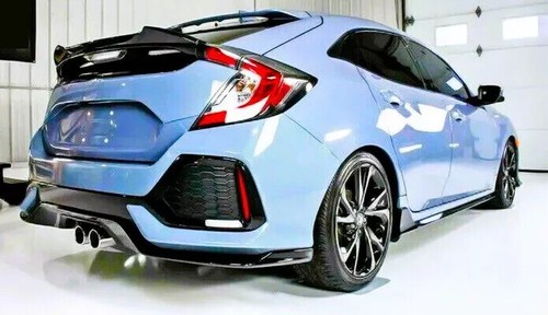 Botas traseras de fibra de carbono para Honda Civic FK7 10a generación alerón ala labial tipo R 2016-20 - Imagen 6 de 13