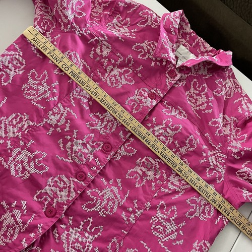 Chaqueta Blazer Estilo Susan Graver Rosa Blanco Floral Bordado Forrada Talla 2X - Imagen 6 de 7