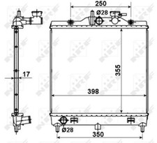 RADIATOR, ENGINE COOLING FOR KIA NRF 53489
