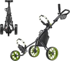 Caddytek CaddyLite11.5V3 3Wheel Golf Push Cart- Easy To Fold Caddy Cart Pushcart