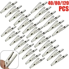 40-120Pack Multipurpose Single Prong Alligator Clips Crocodile Clamps