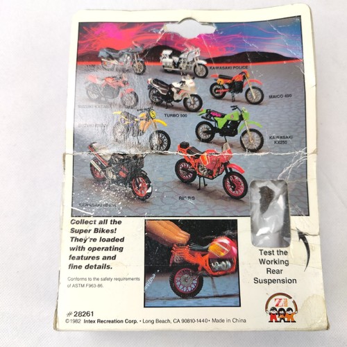 1982 ZEE TOYS- Black & Red Kawasaki Ninja(Super Bikes)1:18-Hard To Find- Zylmex - Picture 7 of 9