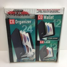 New NOS CASE LOGIC CD Storage Multi Pack Sealed CDW24 CDW12 AP12 Deadstock 2a