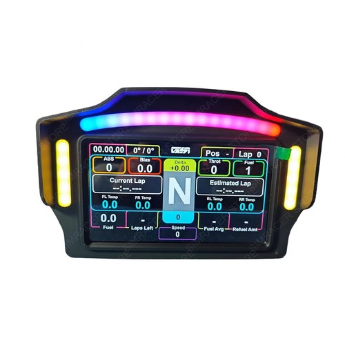 USB Simracing Spiele 7 Zoll Armaturenbrett Multifunktionsinstrument Geschwindigkeitsanzeige  - Bild 1 von 18
