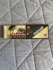 NEW Sealed Maxell 8mm HGX-MP P6-90 and VHS-C HGX-Gold Tape