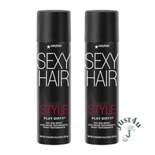 Sexy Hair Style Play Dirty Dry Wax Spray, 4.8 oz. (2PACK)
