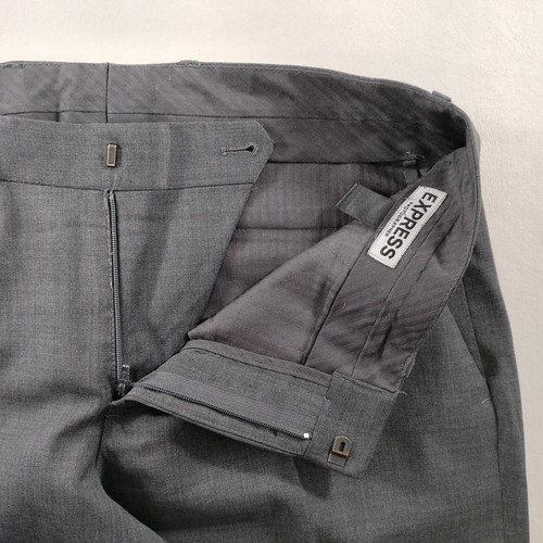 Express Photographer Flat Front Gray Chino Dress Pants Mens Size Actual 31x30 - Picture 4 of 6