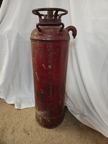 Vintage Foamite Fire Extinguisher Extra Large Size 29 1/2in. Tall EMPTY - Picture 5 of 9