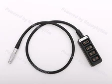 Male 0B 2pin Plug to 4 Port Female D-tap DTap Power Splitter Hub for Photography