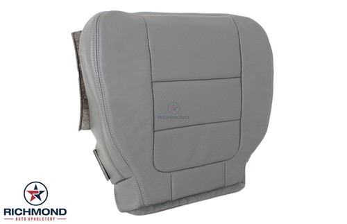 02-03 Ford F350 4x4 cuatro cabinas diésel - Cubierta de asiento inferior lateral de cuero del conductor gris - Imagen 2 de 12
