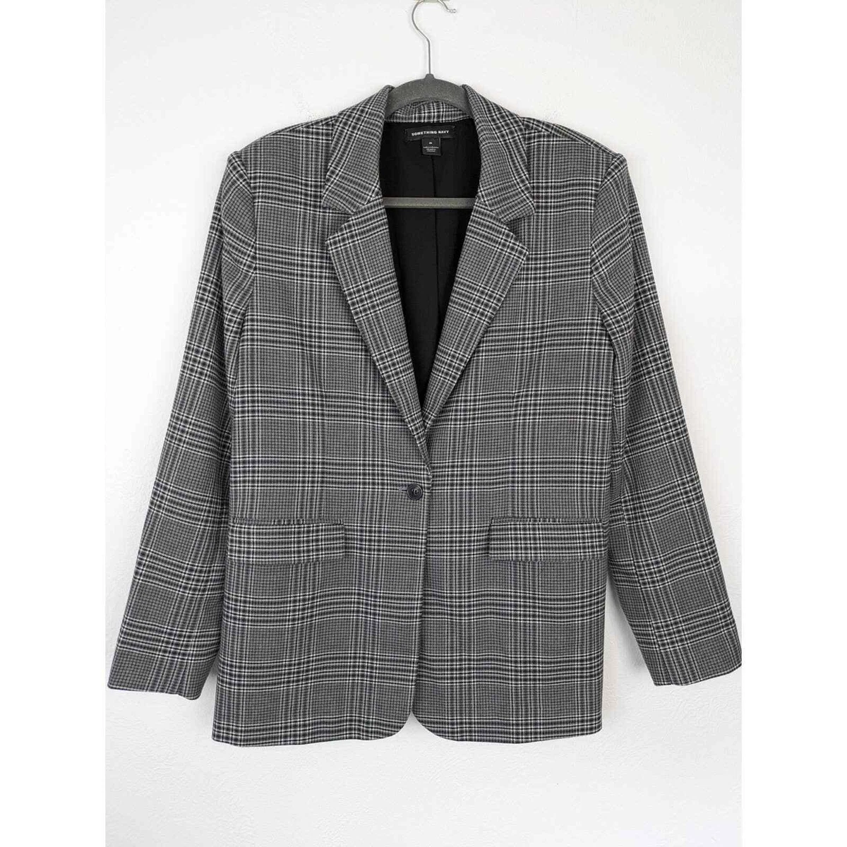 Plaid blazer oversized sale