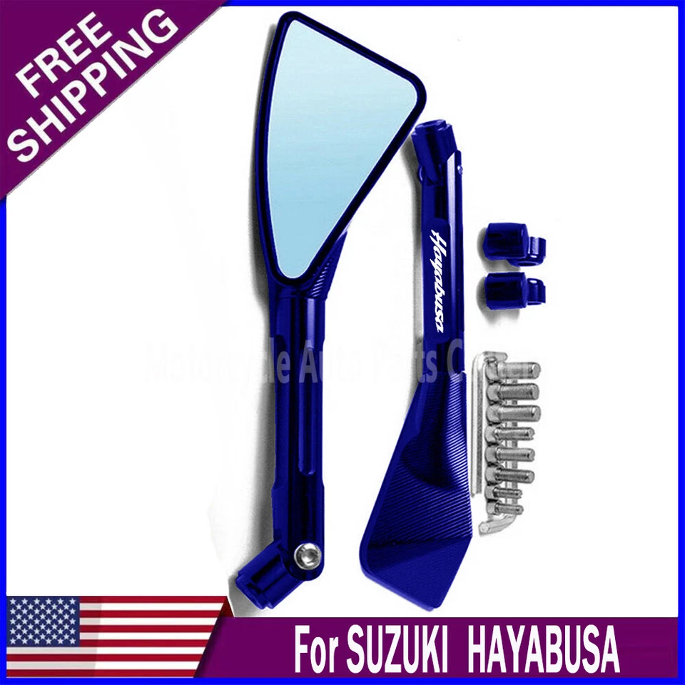 For Suzuki Hayabusa Aluminum Motorcycle Mirror Handlebar Mirrors Rear View Foto 2 de 4