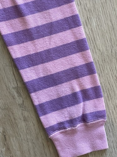 Hanna Andersson Disney Purple Stripe Pajama Bottoms Organic Cotton 100 US 4 - Picture 2 of 4