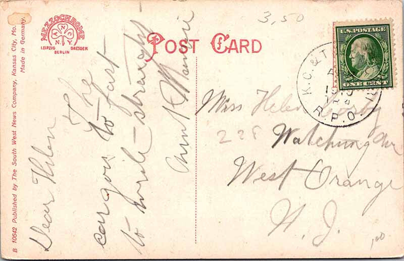 Postcard BUILDING SCENE Kansas City Missouri MO 10/19 AK6755 eBay