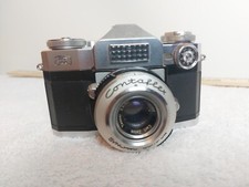 Zeiss Ikon Contaflex Super 35mm SLR Film Camera Lot with Tessar 50mm f/2.8 Lens