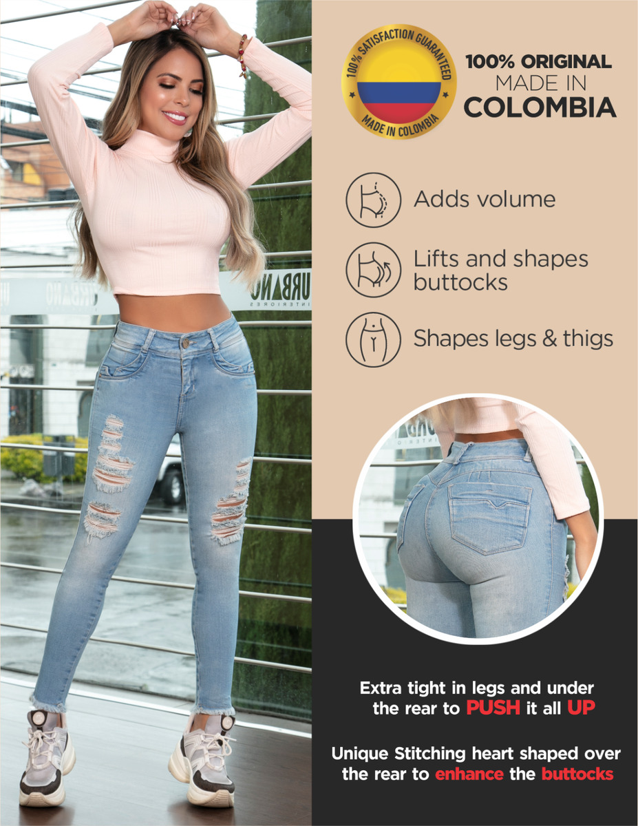 AREA 7 Capris Jeans Colombianos, Colombian Push Up Capri, USA Size