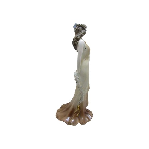 Coalport TOPAZ Limited Edition Figurine 2390/9500 with COA circa 1993 - Picture 3 of 6