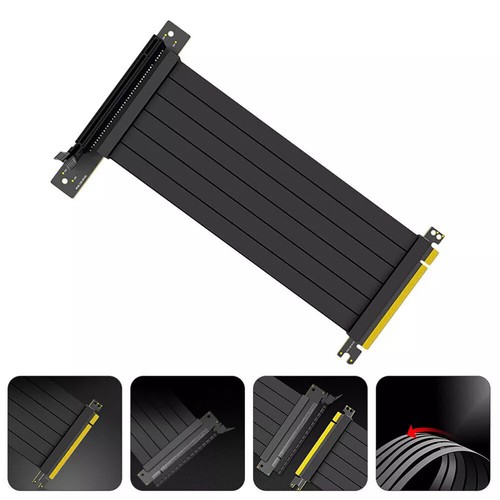 New PCIE 16X 3.0 Riser Cable Graphics Card Extension Cable Computer Accessories - Afbeelding 7 van 10