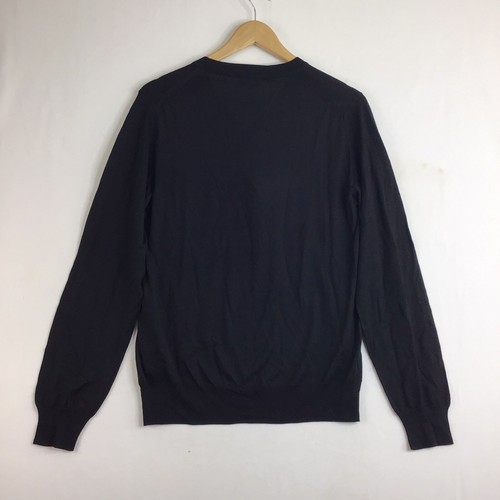 Brioni Grey 'Essential' v-neck jumper with long sleeves Size 48 It S US - Picture 12 of 12
