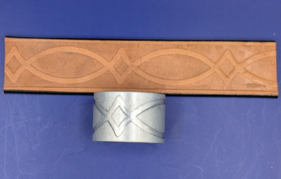 Leather Embossing Machine Roller with Oval pattern #1110